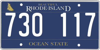 RI license plate 730117