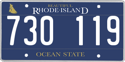 RI license plate 730119