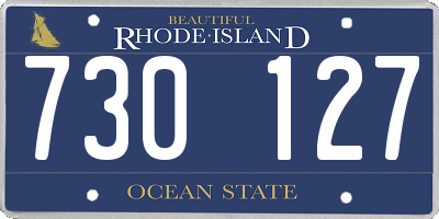 RI license plate 730127