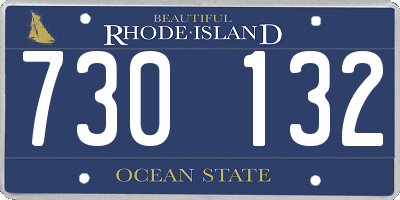 RI license plate 730132