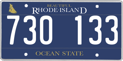 RI license plate 730133