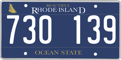 RI license plate 730139