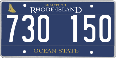 RI license plate 730150