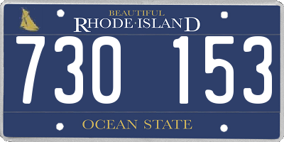 RI license plate 730153