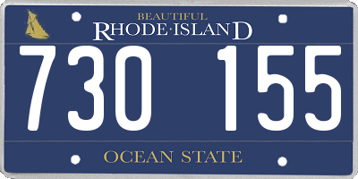 RI license plate 730155