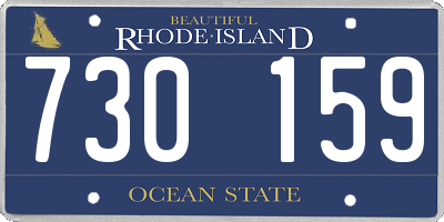 RI license plate 730159