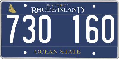 RI license plate 730160