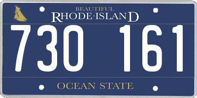 RI license plate 730161