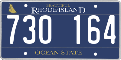 RI license plate 730164