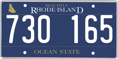 RI license plate 730165