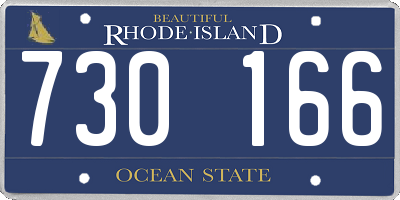 RI license plate 730166