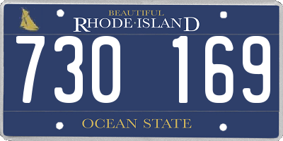 RI license plate 730169