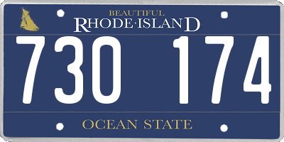 RI license plate 730174