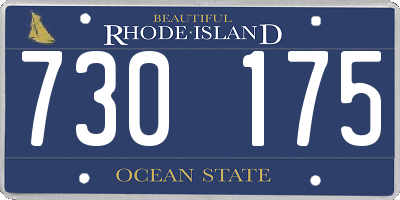 RI license plate 730175