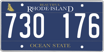 RI license plate 730176