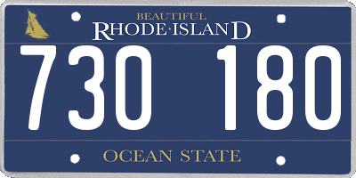 RI license plate 730180