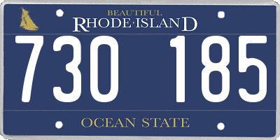 RI license plate 730185