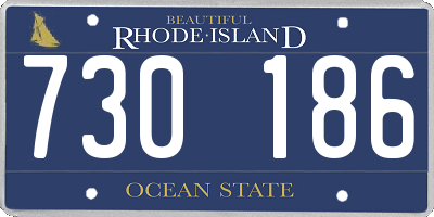 RI license plate 730186