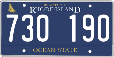 RI license plate 730190
