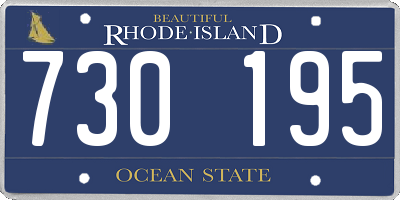 RI license plate 730195