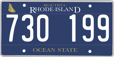 RI license plate 730199