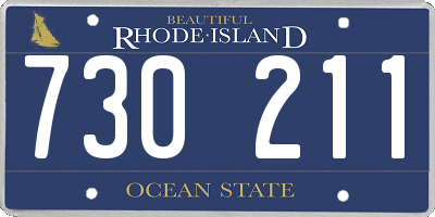 RI license plate 730211