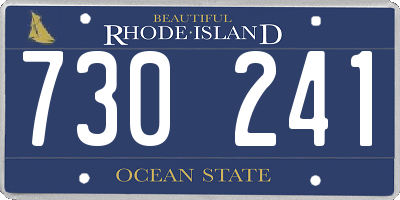 RI license plate 730241