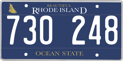 RI license plate 730248