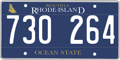 RI license plate 730264