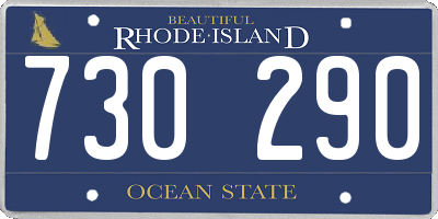 RI license plate 730290