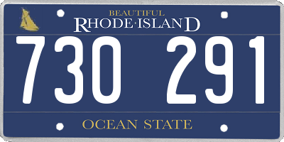 RI license plate 730291