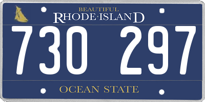 RI license plate 730297