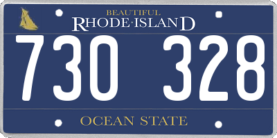 RI license plate 730328