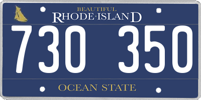 RI license plate 730350