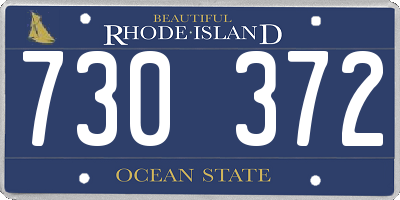 RI license plate 730372