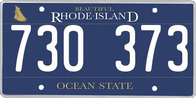 RI license plate 730373