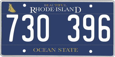 RI license plate 730396