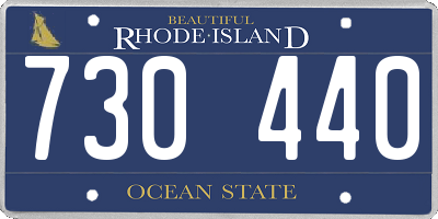 RI license plate 730440