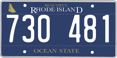 RI license plate 730481