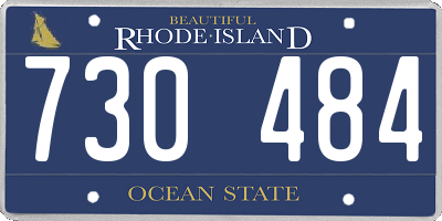 RI license plate 730484