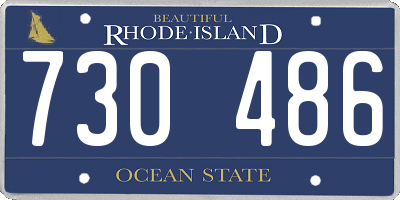 RI license plate 730486