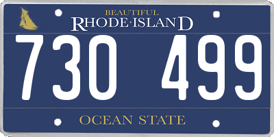 RI license plate 730499