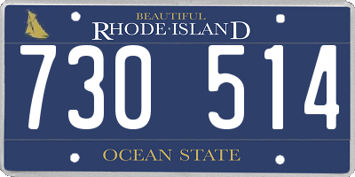 RI license plate 730514
