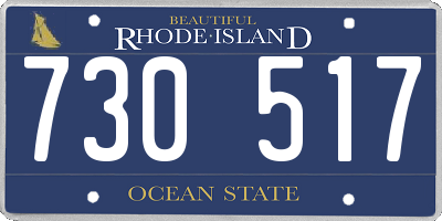 RI license plate 730517