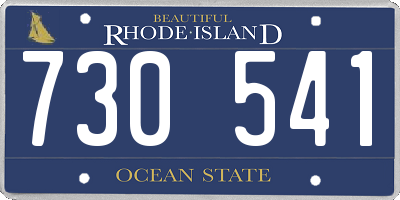 RI license plate 730541