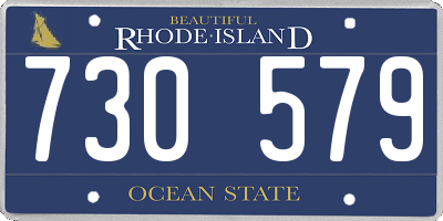 RI license plate 730579
