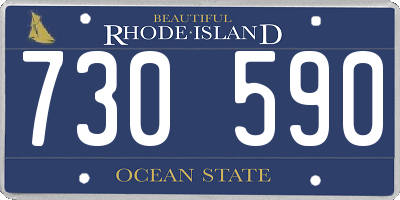 RI license plate 730590