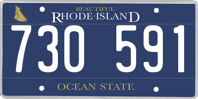 RI license plate 730591