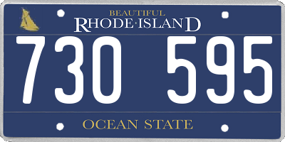 RI license plate 730595