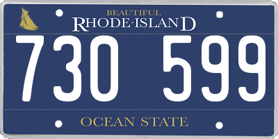 RI license plate 730599